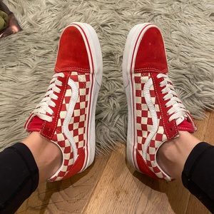 red checkered vans
